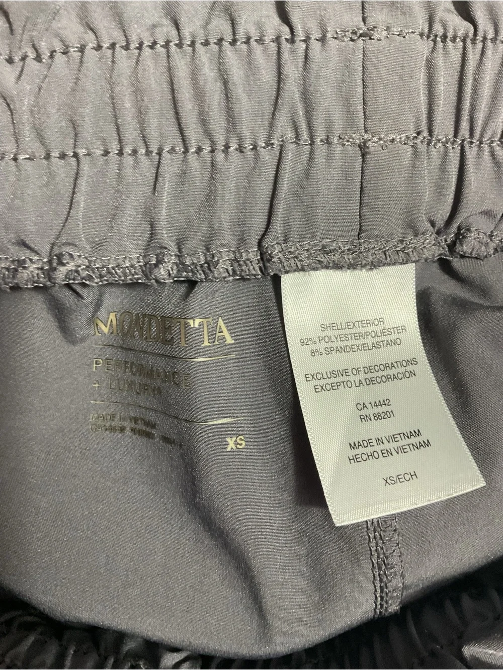 Mondetta Performance Luxury Women’s Shorts Solid Gray Size XS Lknw As Seen Must